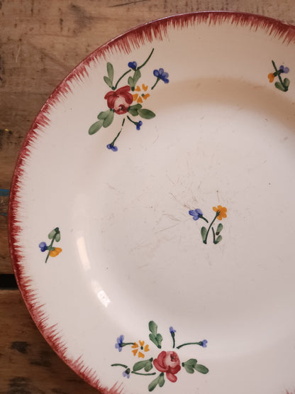 Assiettes plates en céramique Didier Sarreguemines lot de 2  Vaisselle Patine