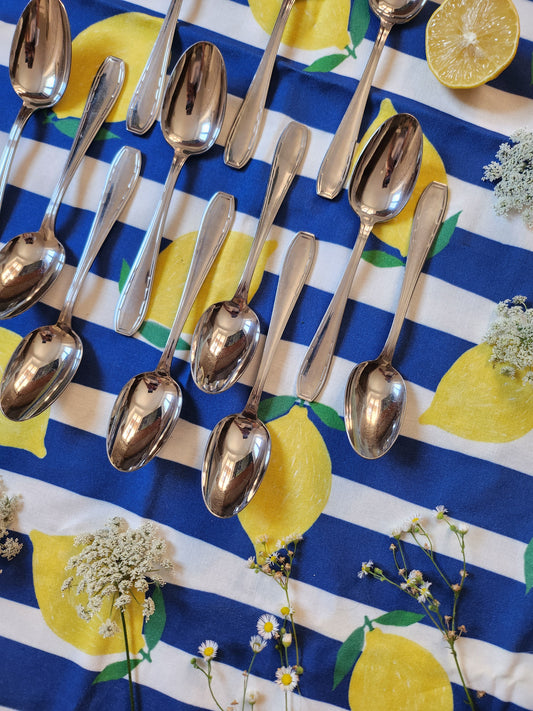 Cuillère à soupe en inox lot de 12   Patine