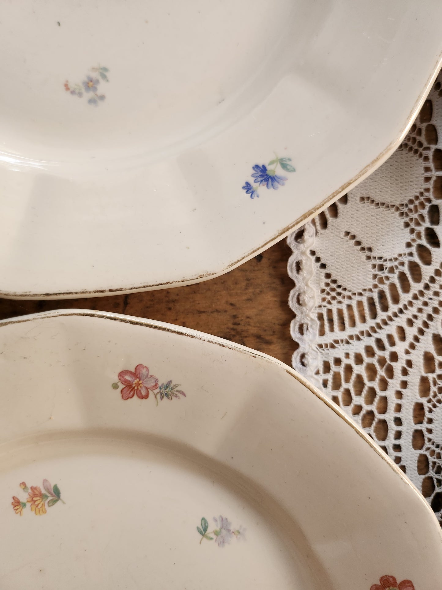 Assiette Sarreguemines fleurie lot de 5