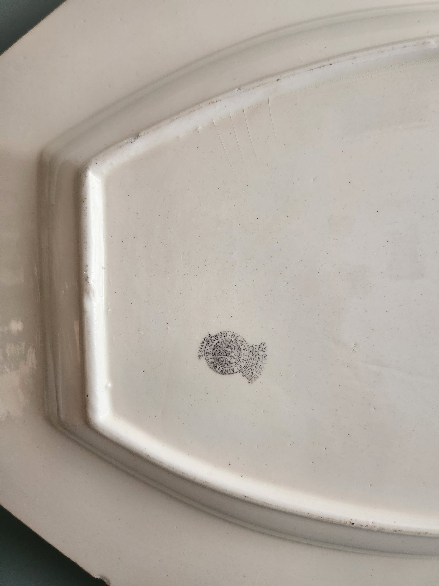 Plat ovale Badonviller fleuri