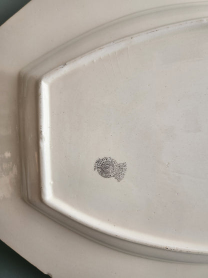 Plat ovale Badonviller fleuri