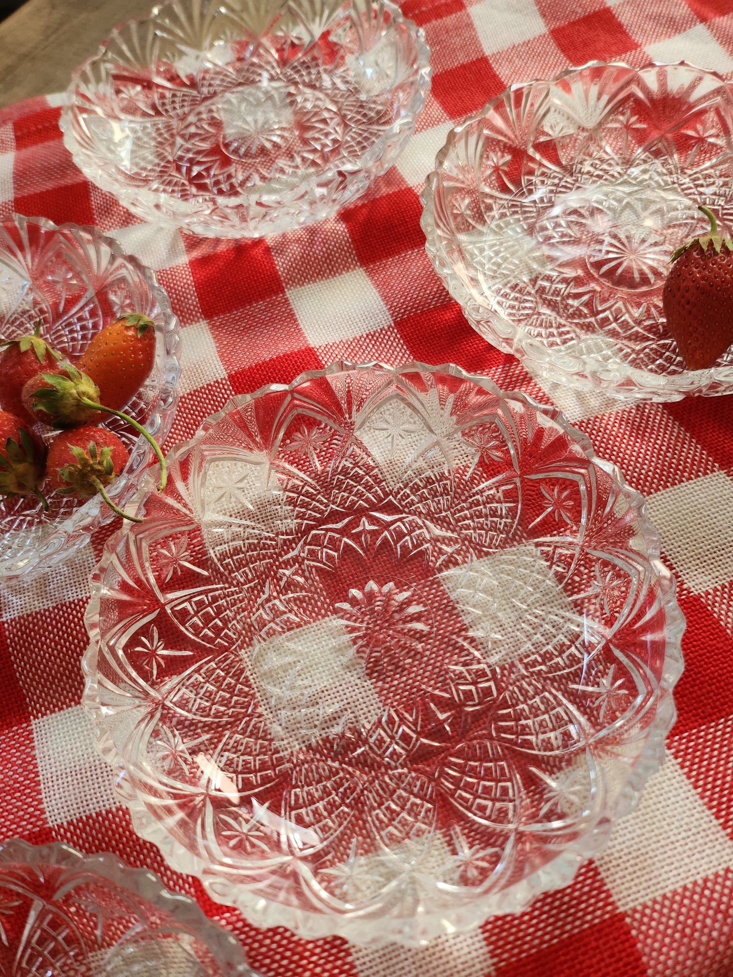 Coupelle en verre pressé-lot de 6