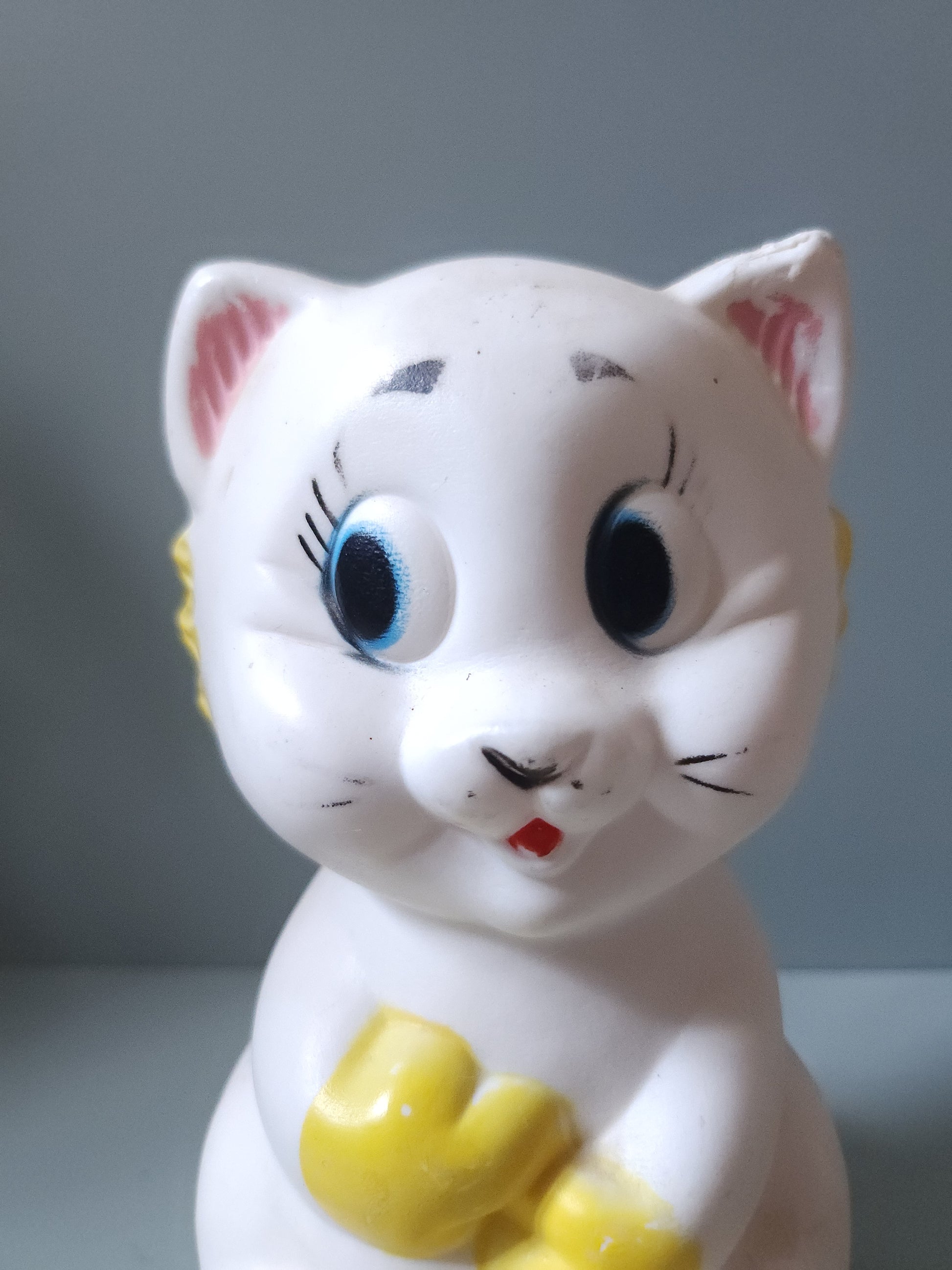 Ancien jouet chat culbuto   Patine