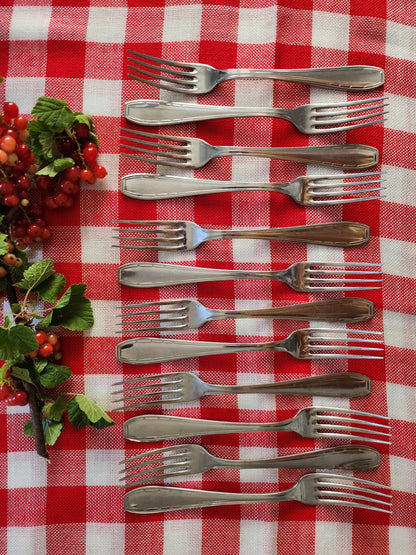 Fourchette en inox lot de 12  Vaisselle Patine