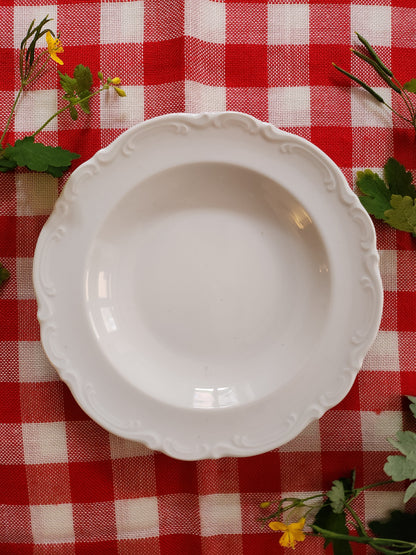 Assiette Mitterteich vintage blanche