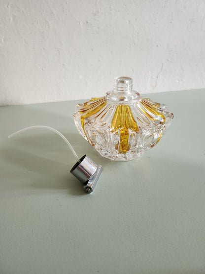 Bouteille de parfum en cristal   Patine