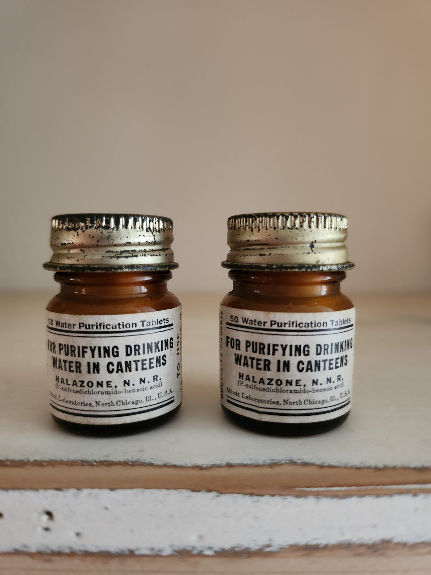 Produit d'apothicaire lot de 5   Patine
