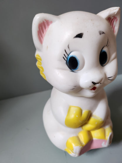 Ancien jouet chat culbuto   Patine