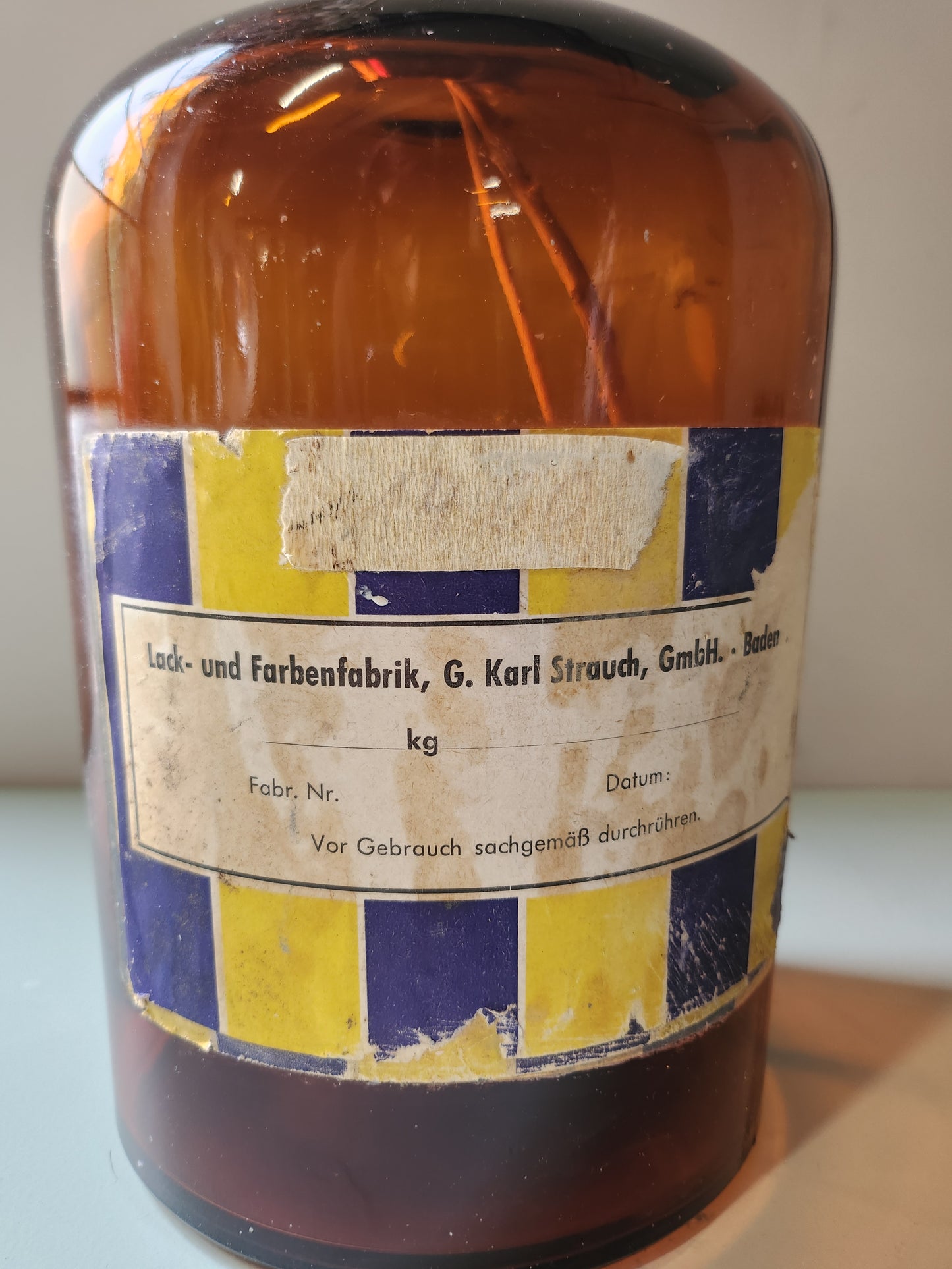 Bouteille style pharmacie en verre fumé