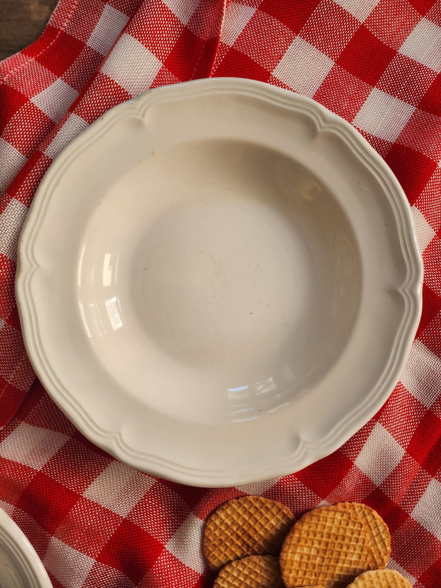 Assiettes creuses Quadrifoglio en céramique lot de 2