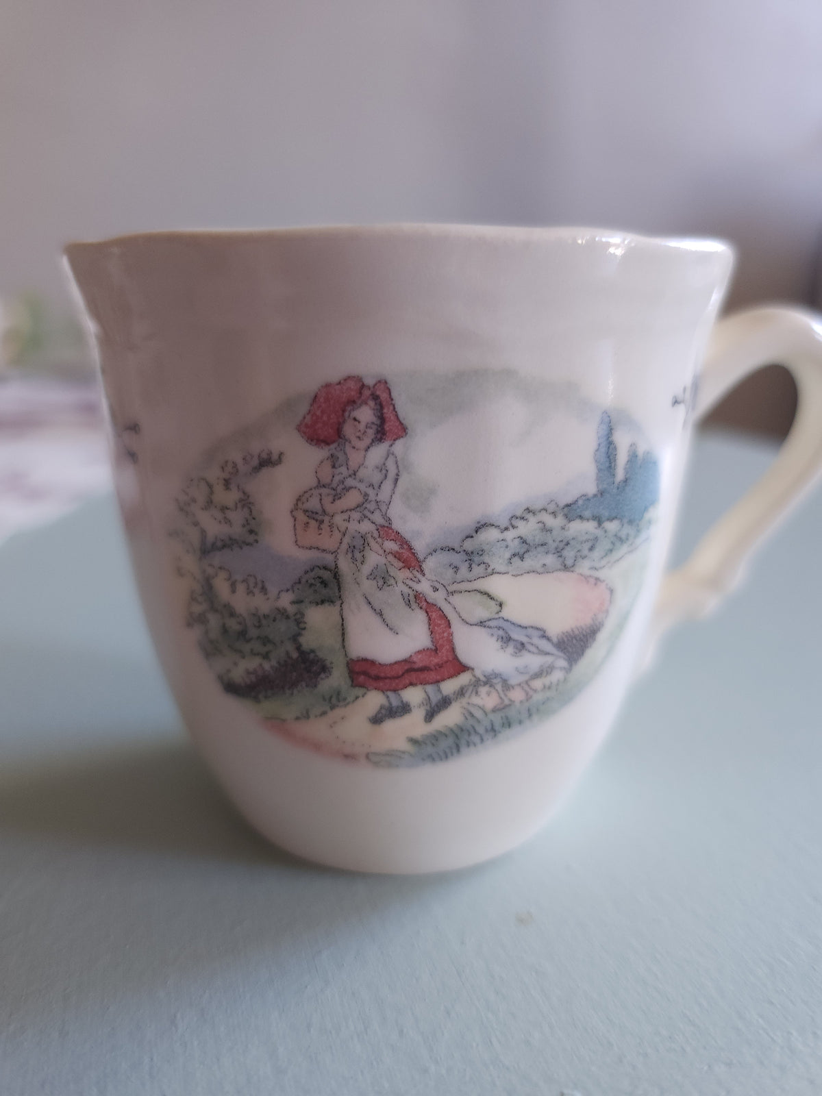 Tasse + assiette céramique Sarreguemines lot de 8   Patine