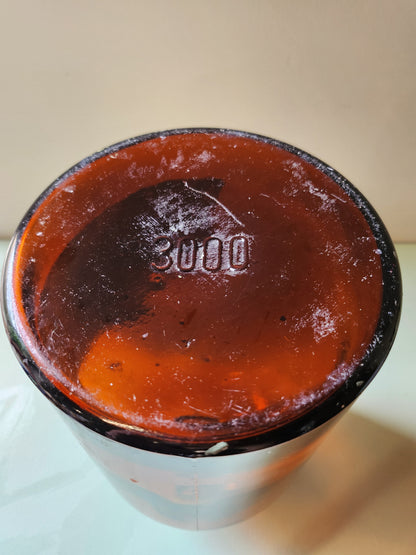 Bouteille style pharmacie en verre fumé