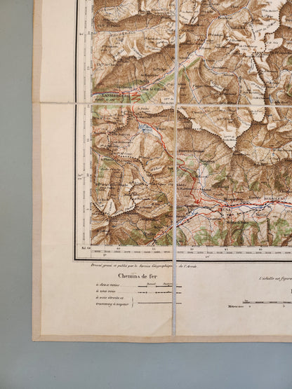 Carte dépliable de Tignes   Patine
