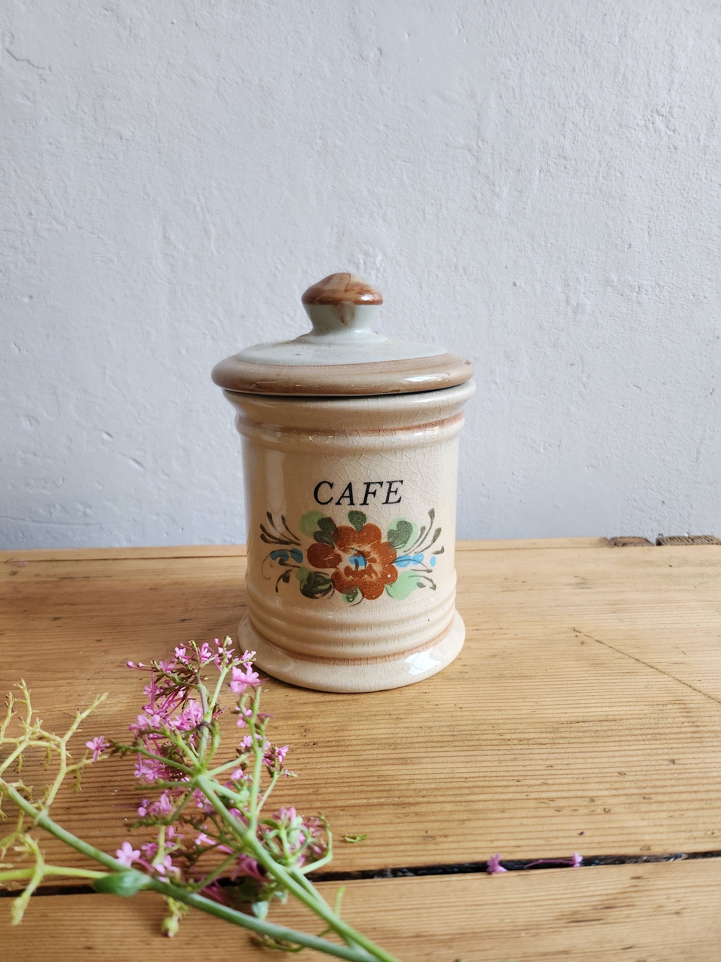 Pots en céramique sel/café lot de 2   Patine