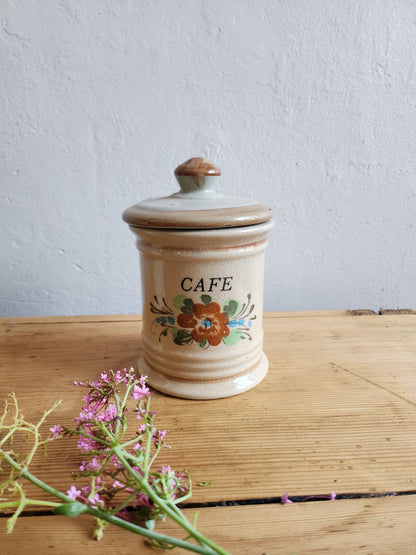 Pots en céramique sel/café lot de 2   Patine
