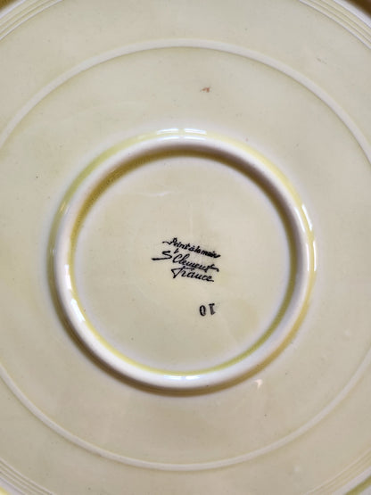 Plat à tarte en céramique années 60   Patine