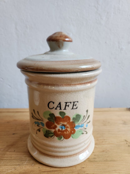 Pots en céramique sel/café lot de 2   Patine