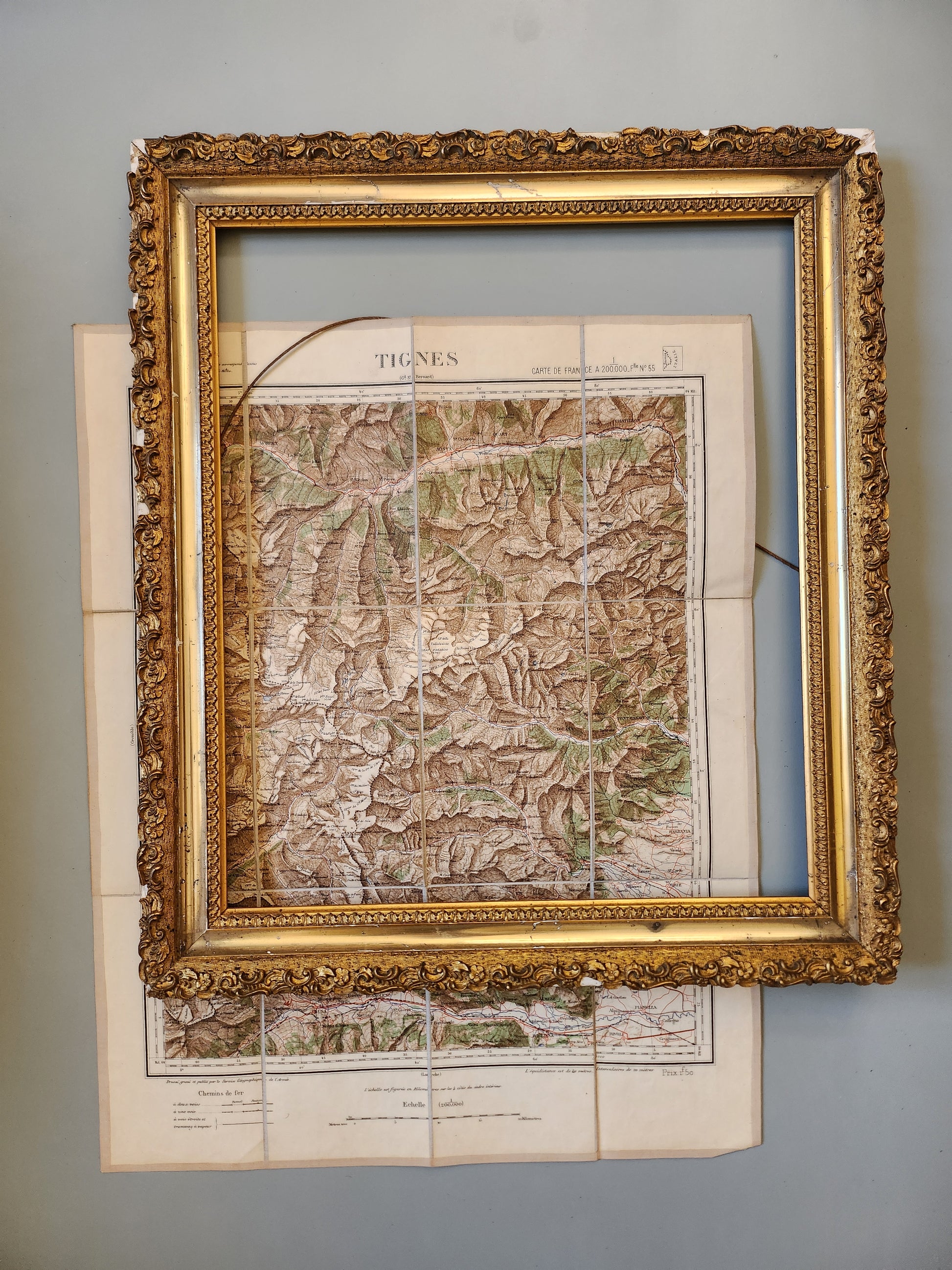 Carte dépliable de Tignes   Patine