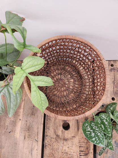 Panier en osier   Patine