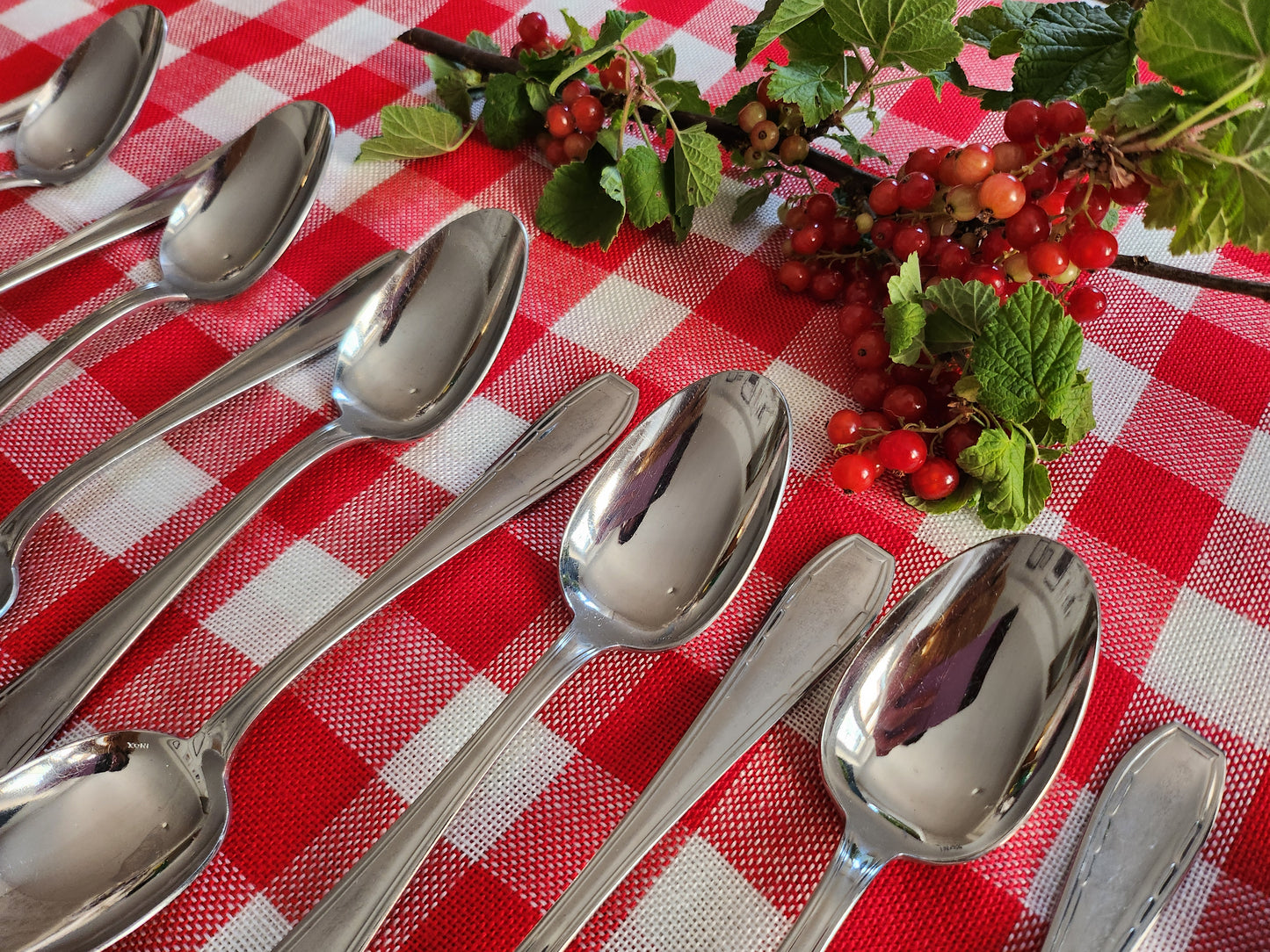 Cuillère à soupe en inox lot de 12  Vaisselle Patine
