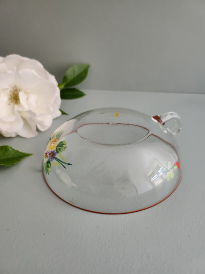 Tasse en verre imprimé floral - Patine
