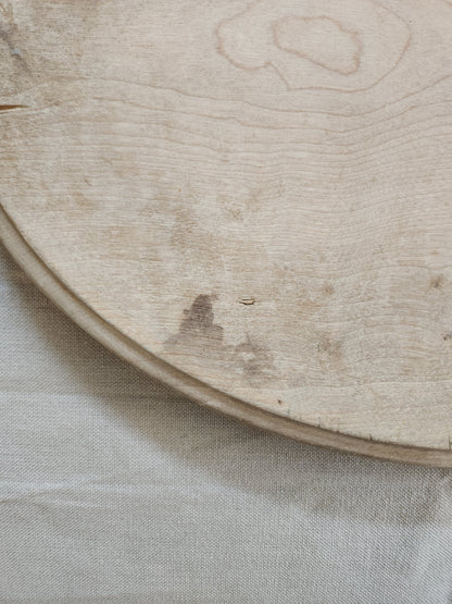 Plateau ovale en bois vintage