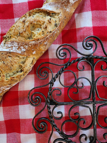 Dessous-de-plat en métal   Patine