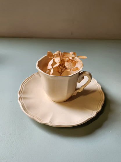 Tasse à café Sarreguemines avec coupelles lot de 6