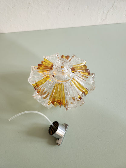 Bouteille de parfum en cristal   Patine