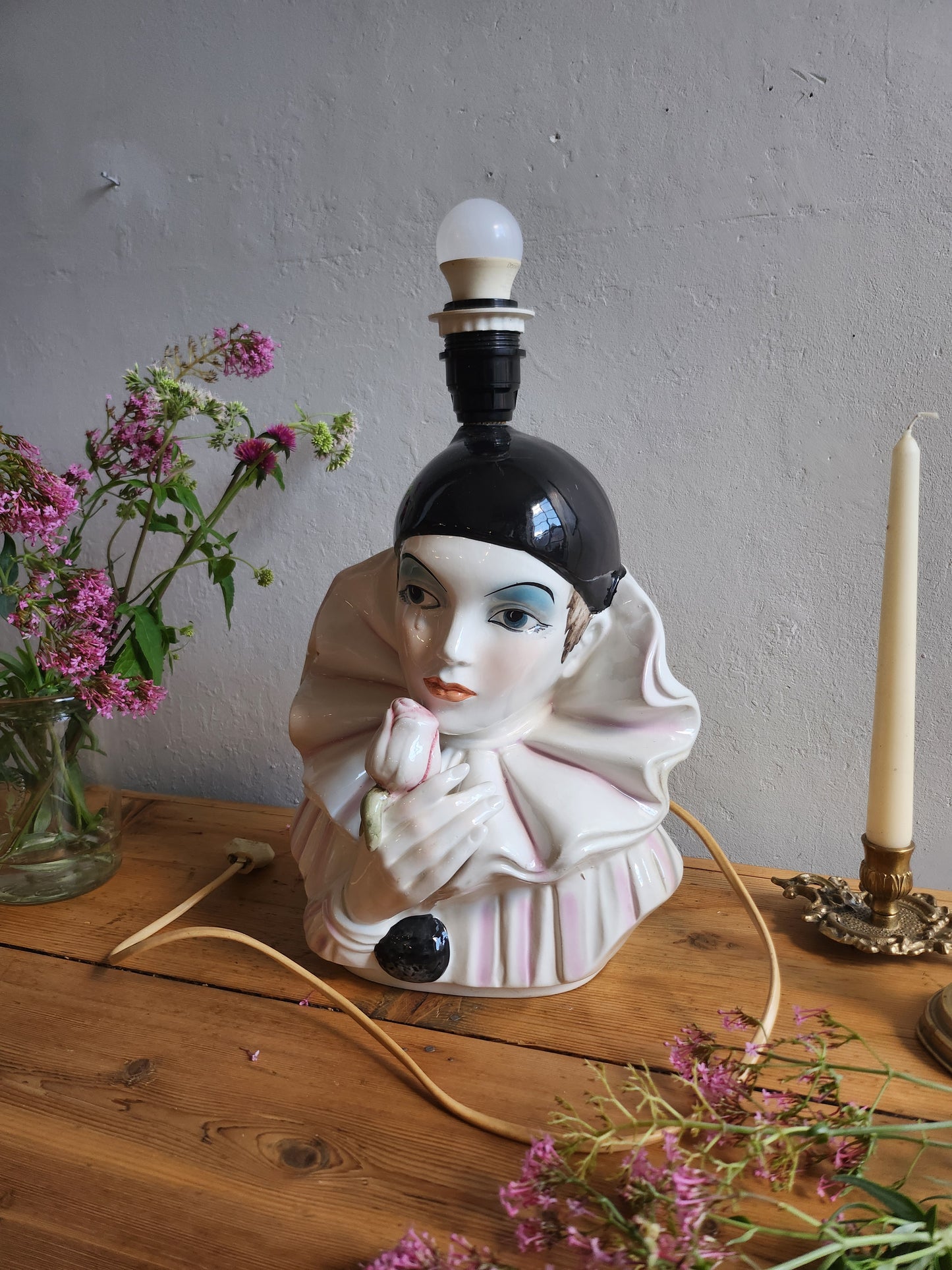 Lampe Pierrot vintage   Patine