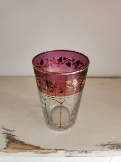 Verre à thé coloré lot de 6   Patine